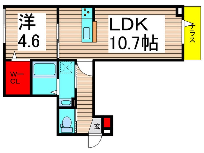 仮）Ｄ－ＲＯＯＭ堀切４丁目の物件間取画像