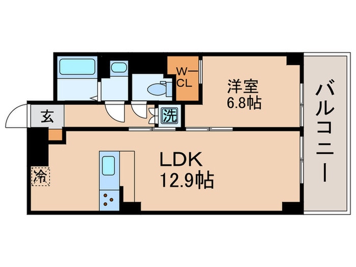 シャンボ－ル第二築地(912)の物件間取画像