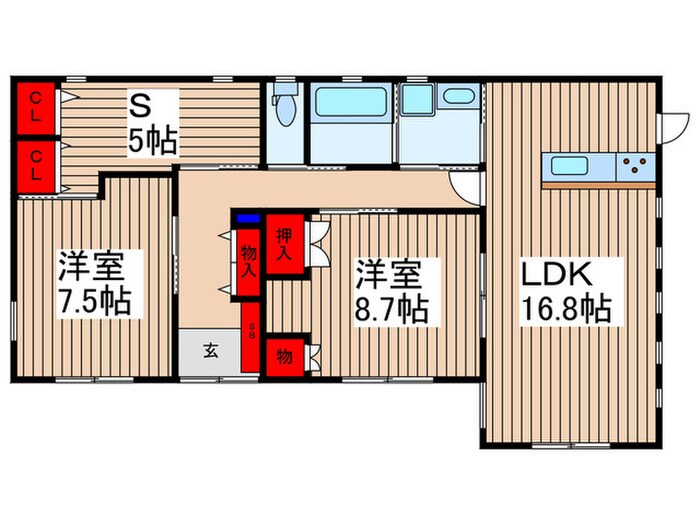 クレールアビタシオンの物件間取画像