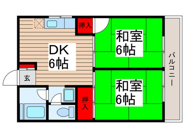 ハイツアカシヤ松戸の物件間取画像