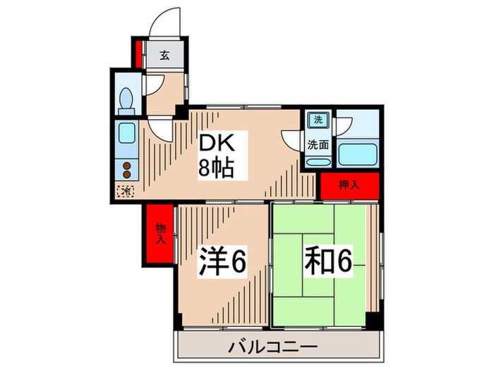 ミツワインパレスの物件間取画像