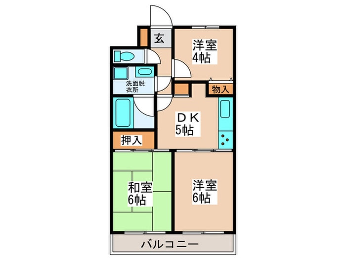 メゾンゴセキの物件間取画像