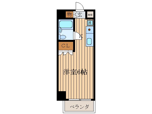 シャンブル亀戸(805)の物件間取画像