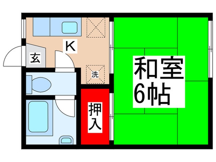 コーポ三郷の物件間取画像