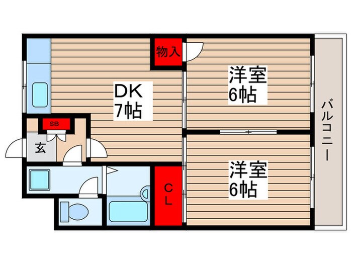 コーポCELGの物件間取画像