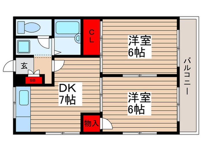 コーポCELGの物件間取画像