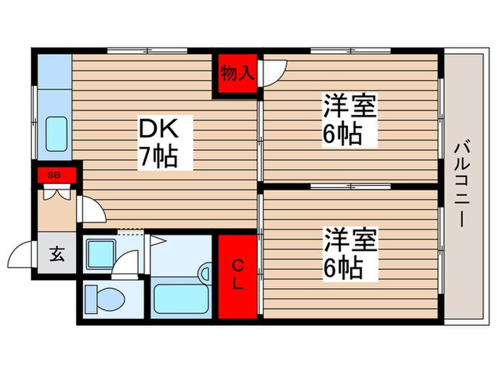 コーポCELGの物件間取画像