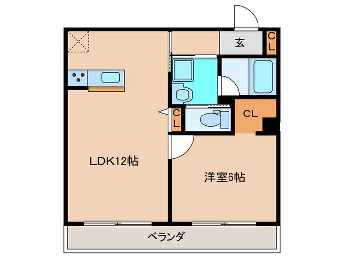 トレジャー大谷戸の物件間取画像