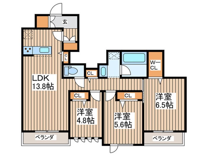 ザ・アークコート市川妙典の物件間取画像