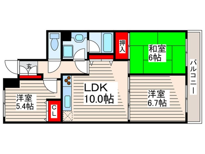 西葛西パークファミリアの物件間取画像