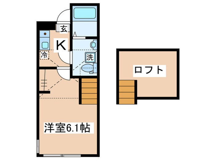 アカリエおださがの物件間取画像