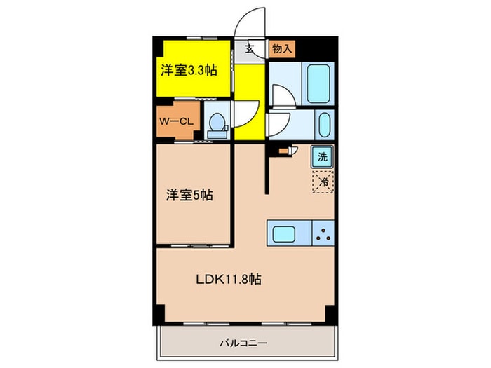 le　Sud　α　の物件間取画像