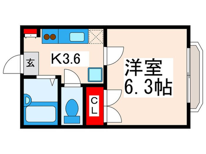 ロクハウスⅡの物件間取画像