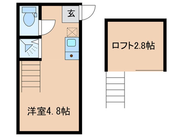 ハーモニーテラス下高井戸の物件間取画像