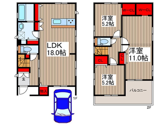 BLOOMING MAISON草加市吉町3号棟の物件間取画像