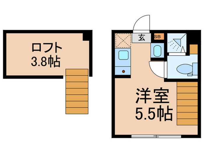 仮）弥生町③コーポの物件間取画像