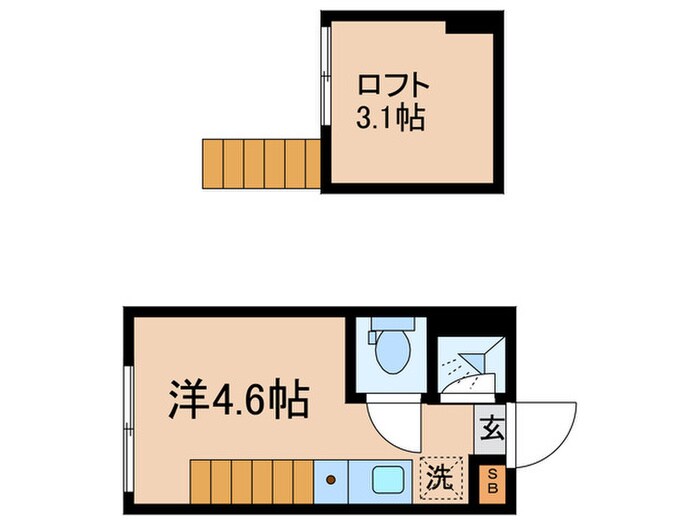 ハーモニーテラス高松Ⅱの物件間取画像