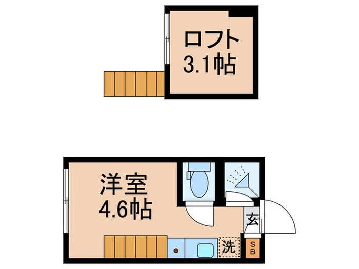 ハーモニーテラス高松Ⅱの物件間取画像