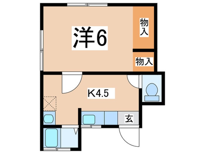 田戸台アパートの物件間取画像