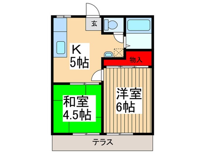 豊美ハイツの物件間取画像