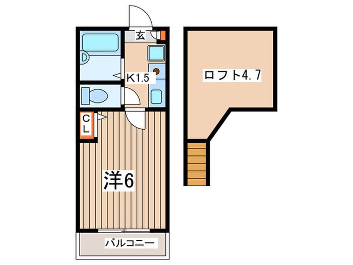 サフィ－ル向ヶ丘の物件間取画像