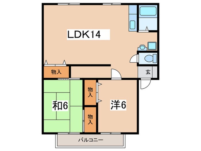 サンライフ緑の物件間取画像