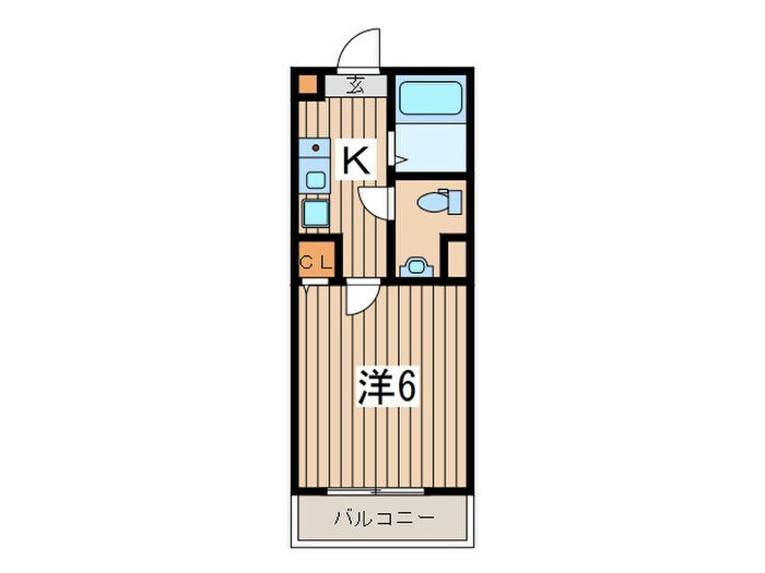 ＭＥＬＤＩＡ中野島の物件間取画像