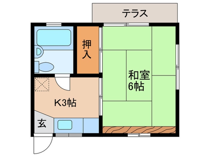 ＴＲハイツ国立の物件間取画像