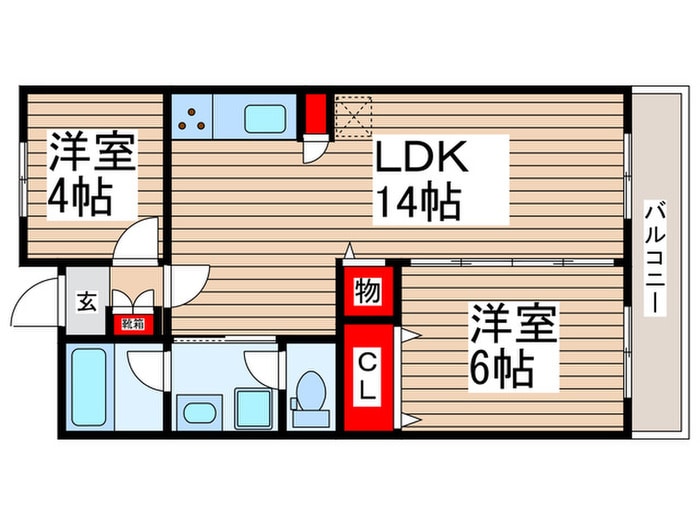 南流山グリーンハイツの物件間取画像