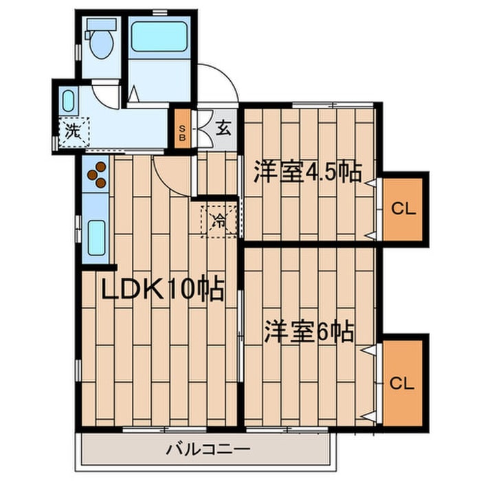 Oasis Courtの物件間取画像