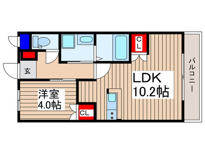 オーピュールの物件間取画像