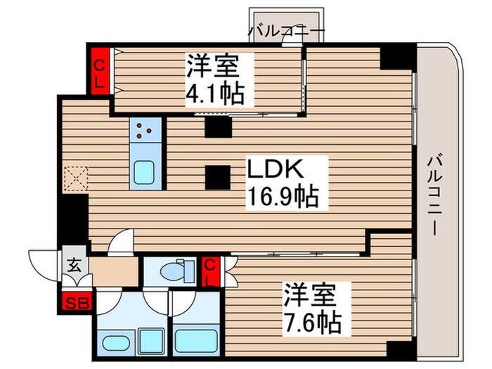 プライムアーバン千住の物件間取画像