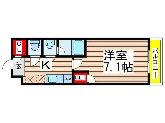 ベルクレールEASTの物件間取画像