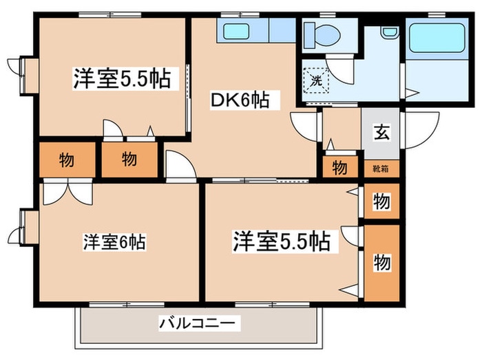 サニーコートの物件間取画像