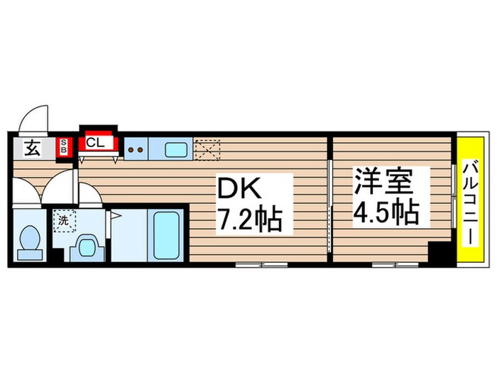 カイテキースⅣの物件間取画像