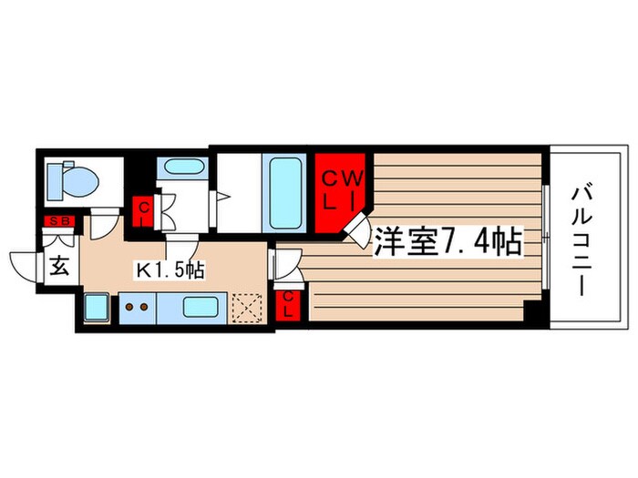 ﾚｼﾞﾃﾞｨｱ新御徒町Ⅱの物件間取画像