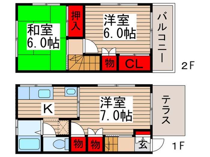 モンシェリー桐ヶ谷の物件間取画像