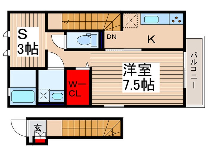 クレールシンシアの物件間取画像