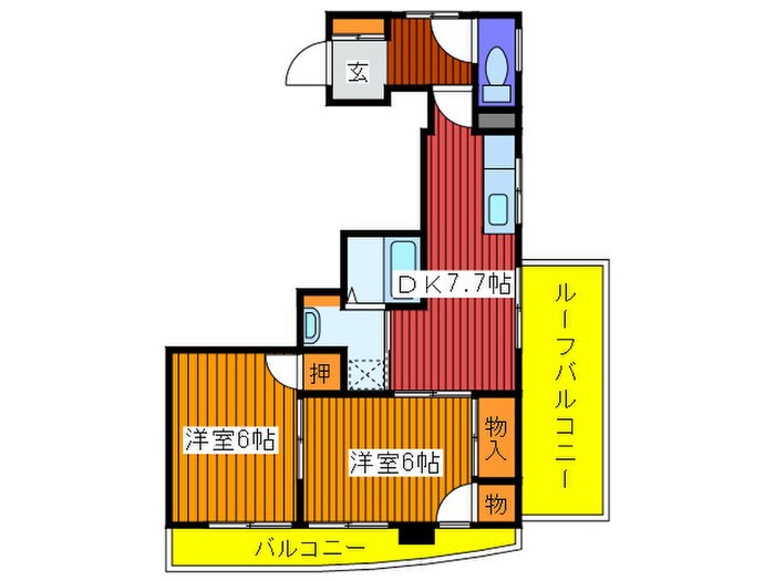 コミニティパレス北赤羽の物件間取画像