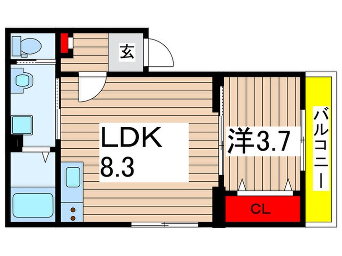 ウッドストックの物件間取画像