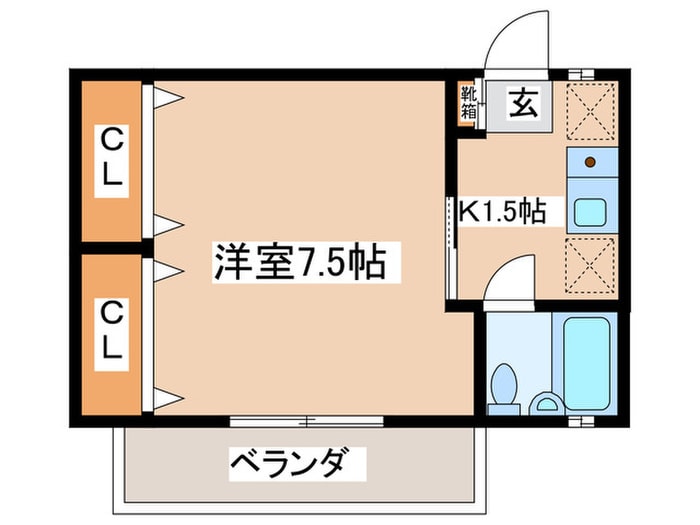 サンセール東林間の物件間取画像