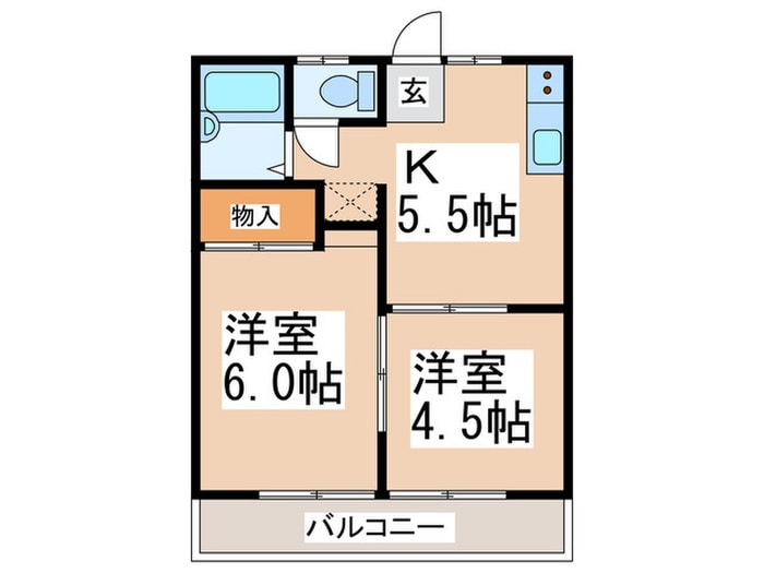 吉田ハイツの物件間取画像