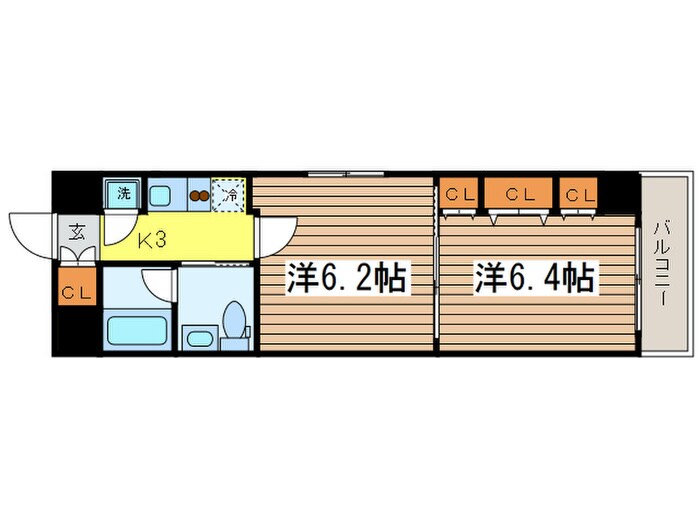 プラティ－ク清澄白河の物件間取画像