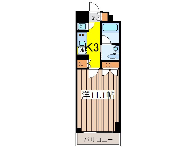プラティ－ク清澄白河の物件間取画像