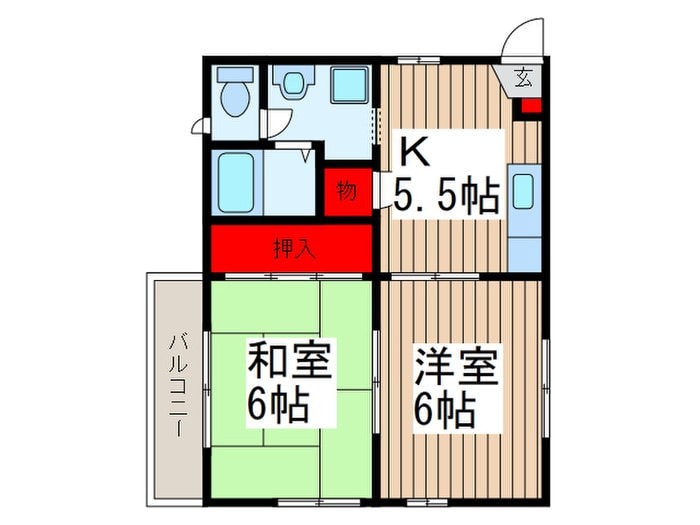 フレグランス根岸の物件間取画像