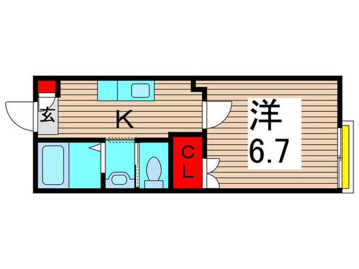 クリスタル青井Ⅰの物件間取画像