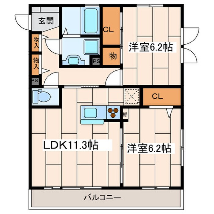 Ｒｉｃｈｅｓｓｅ Ｄｗｅｌｌ 溝の物件間取画像