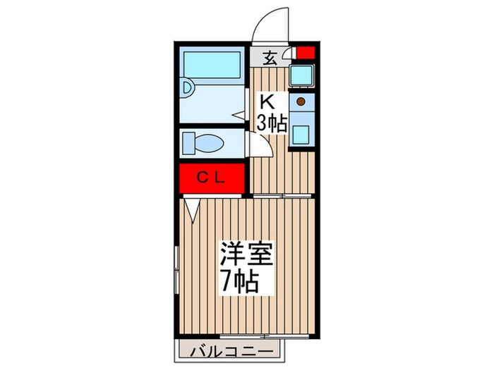 フラットＮの物件間取画像