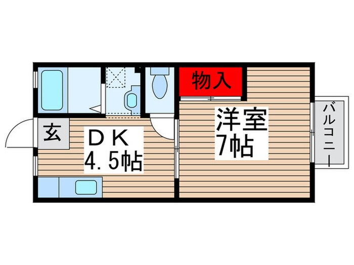 フレンドリーハウスAの物件間取画像