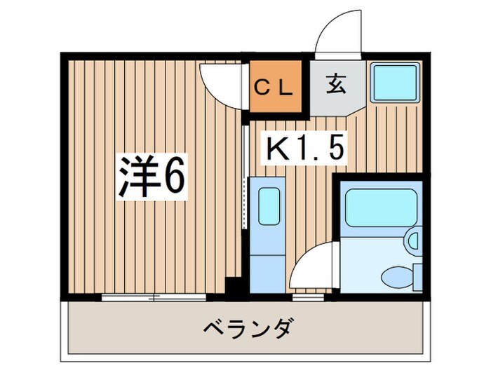 西海岸ハイツの物件間取画像